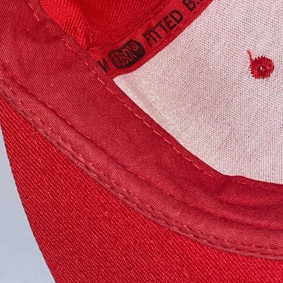 St Louis Cardinals B.B. Box Premium Fitted Hat 7 3/8 Red Cap Flat Bill MLB - Picture 13 of 13